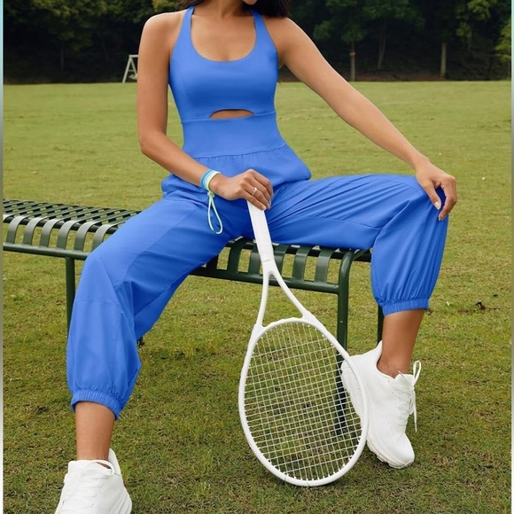 Athletic Blue Onesie  Romper Size S NWT - Picture 1 of 12